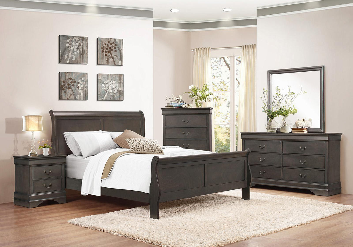 Homelegance Mayville 5 Drawer Chest in Gray 2147SG-9 Half Price Furniture