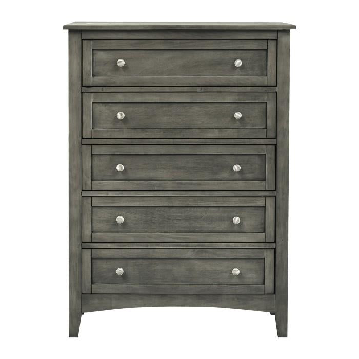 Homelegance Furniture Garcia 5 Drawer Chest in Gray 2046-9 Half Price Furniture