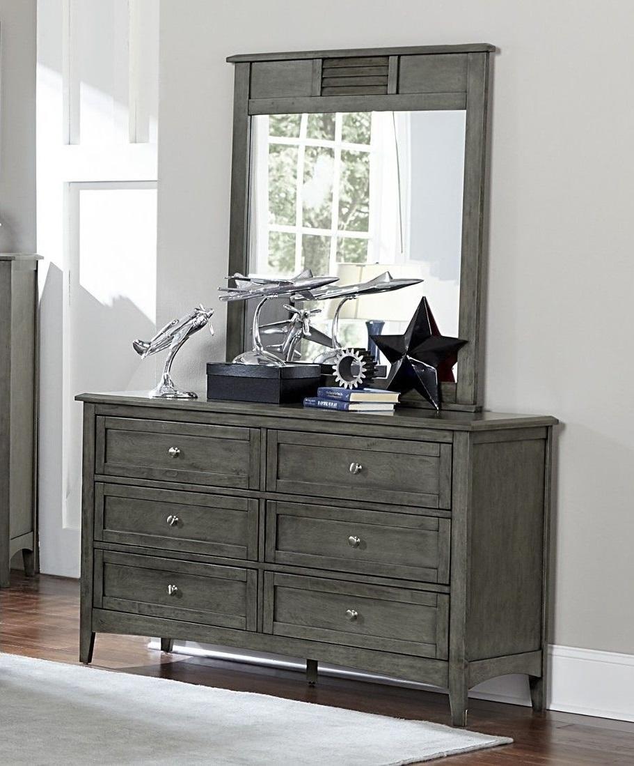 Homelegance Furniture Garcia Mirror in Gray 2046-6 - Mirror - Half Price Furniture