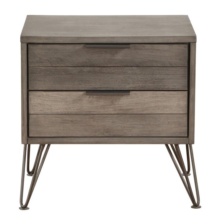 Homelegance Urbanite Nightstand in Tri-tone Gray 1604-4 Half Price Furniture