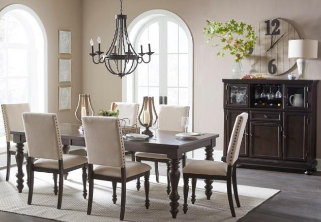 Homelegance Begonia Dining Table in Gray 1718GY-90 - Dining Table - Half Price Furniture