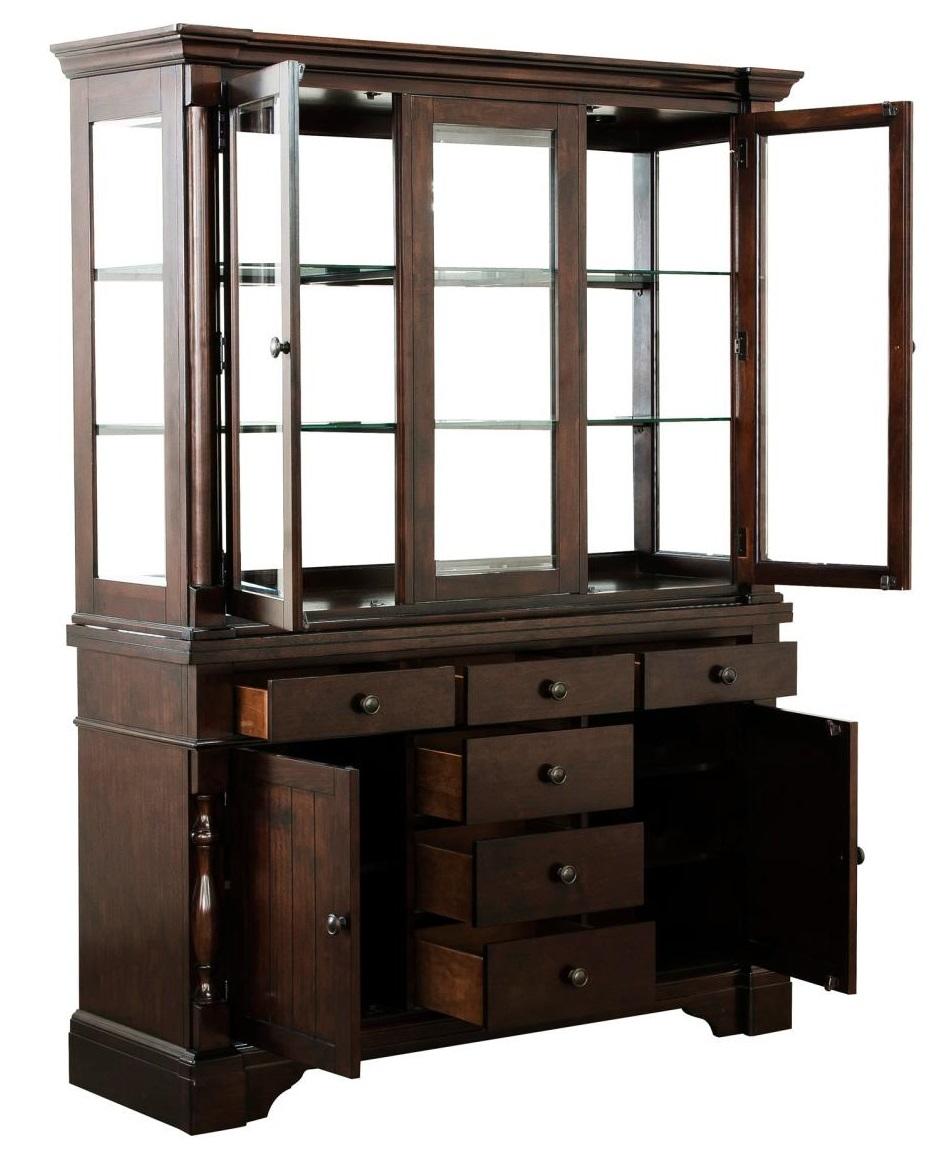 Homelegance Yates Buffet and Hutch in Dark Oak 5167-50* - Buffet - Half Price Furniture