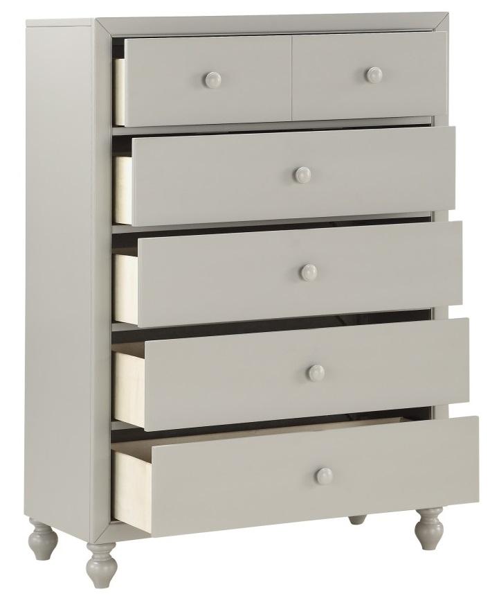 Homelegance Wellsummer 5 Drawer Chest in Gray 1803GY-9 - Chest - Half Price Furniture