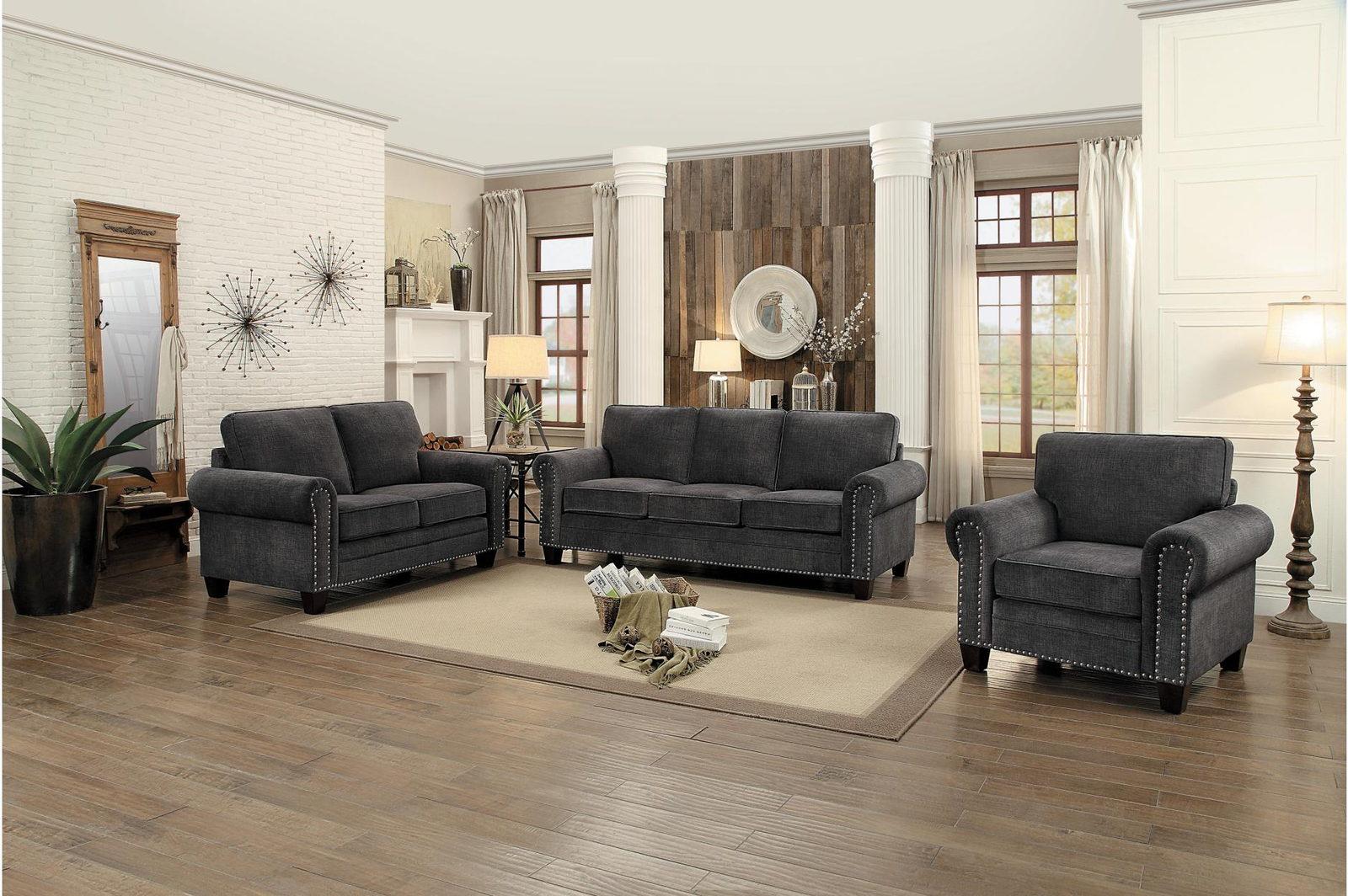 Homelegance Furniture Cornelia Chair in Dark Gray 8216DG-1 - Chair - Half Price Furniture