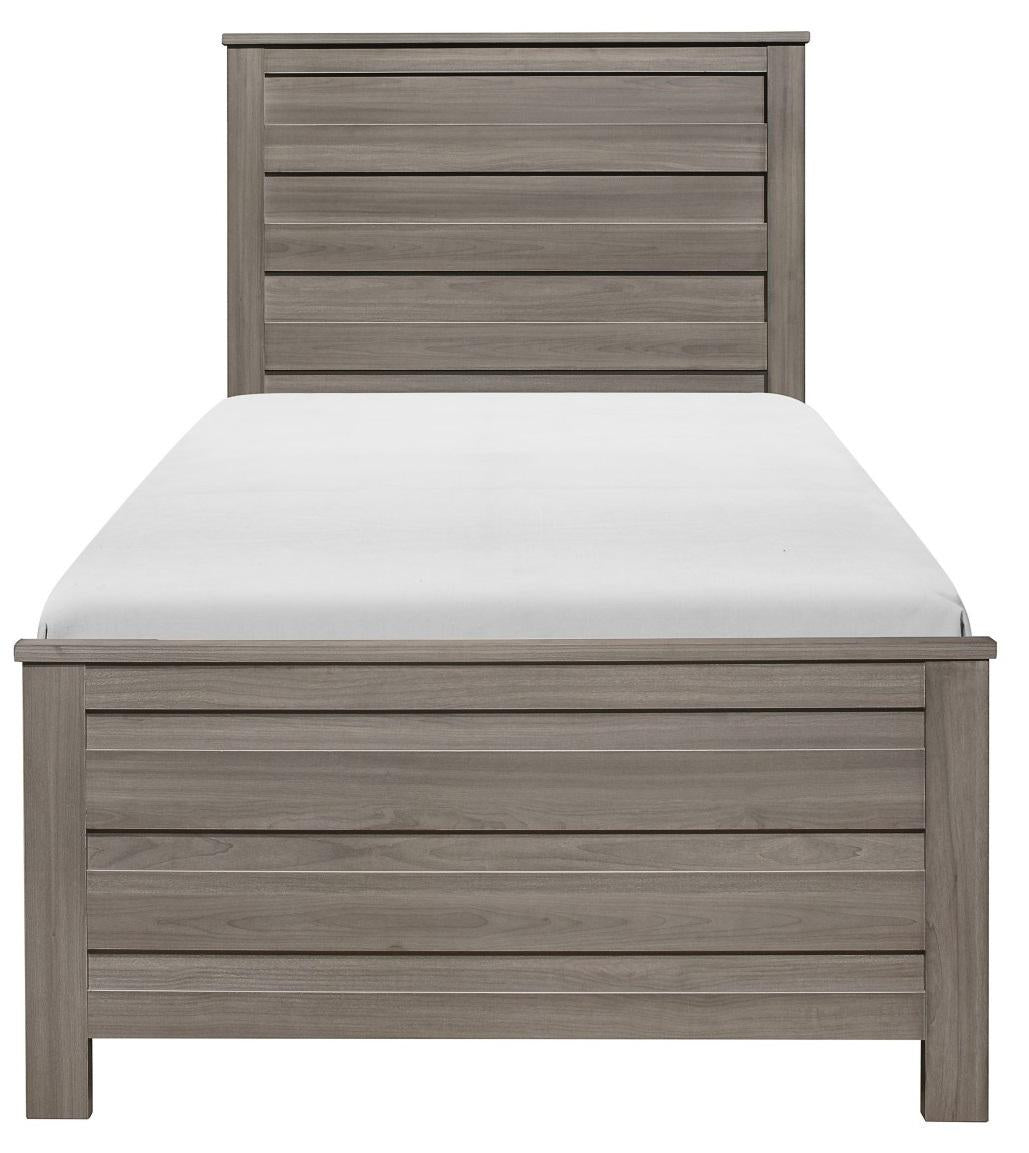 Homelegance Waldorf Twin Panel Bed in Dark Gray 1902T-1* - Bed - Half Price Furniture