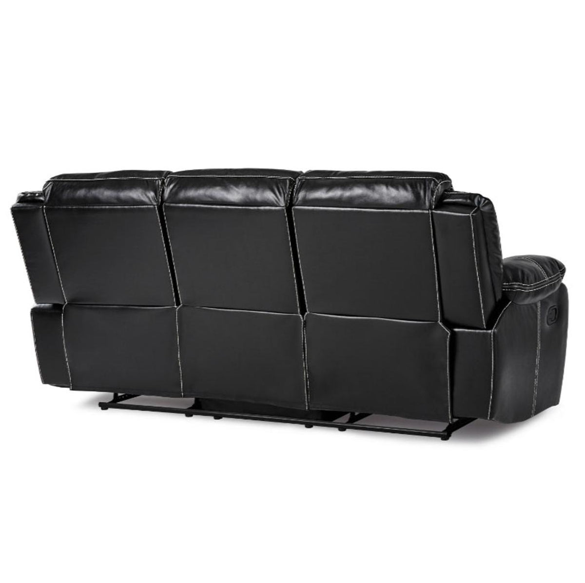 Homelegance Furniture Bastrop Double Reclining Sofa in Black 8230BLK-3 - Sofa - Half Price Furniture