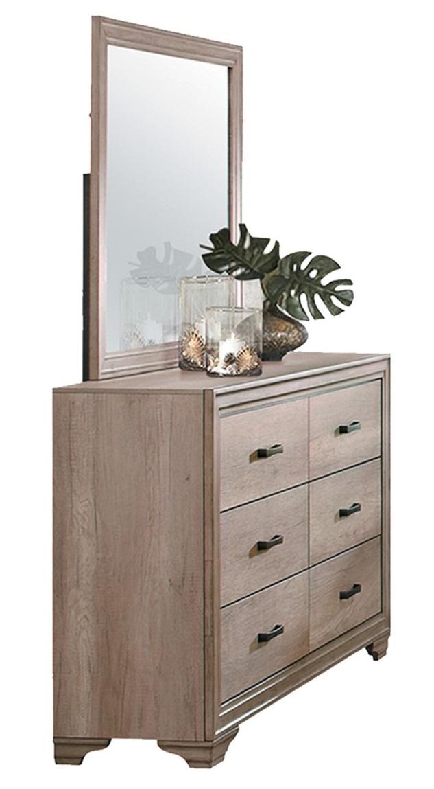 Homelegance Lonan 6 Drawer Dresser in Natural 1955-5 - Dresser - Half Price Furniture