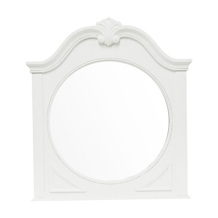 Homelegance Lucida Mirror in White 2039W-6 Half Price Furniture