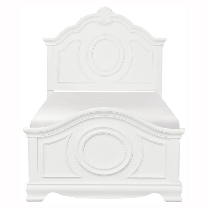 Homelegance Lucida Twin Panel Bed in White 2039TW-1* Half Price Furniture