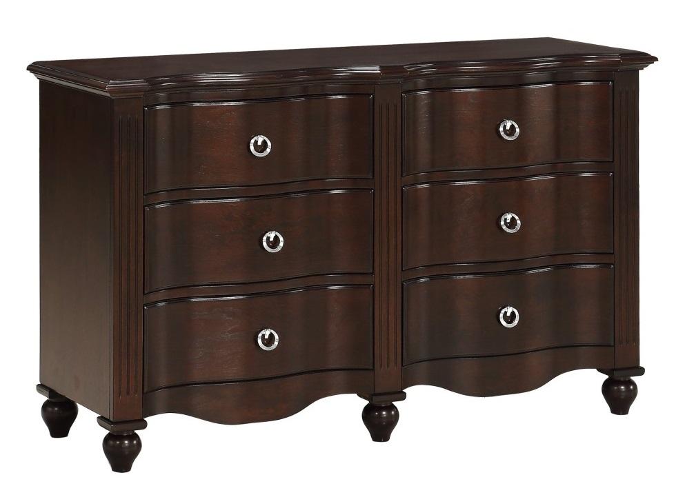 Homelegance Furniture Meghan 6-Drawer Dresser in Espresso - Dresser - Half Price Furniture