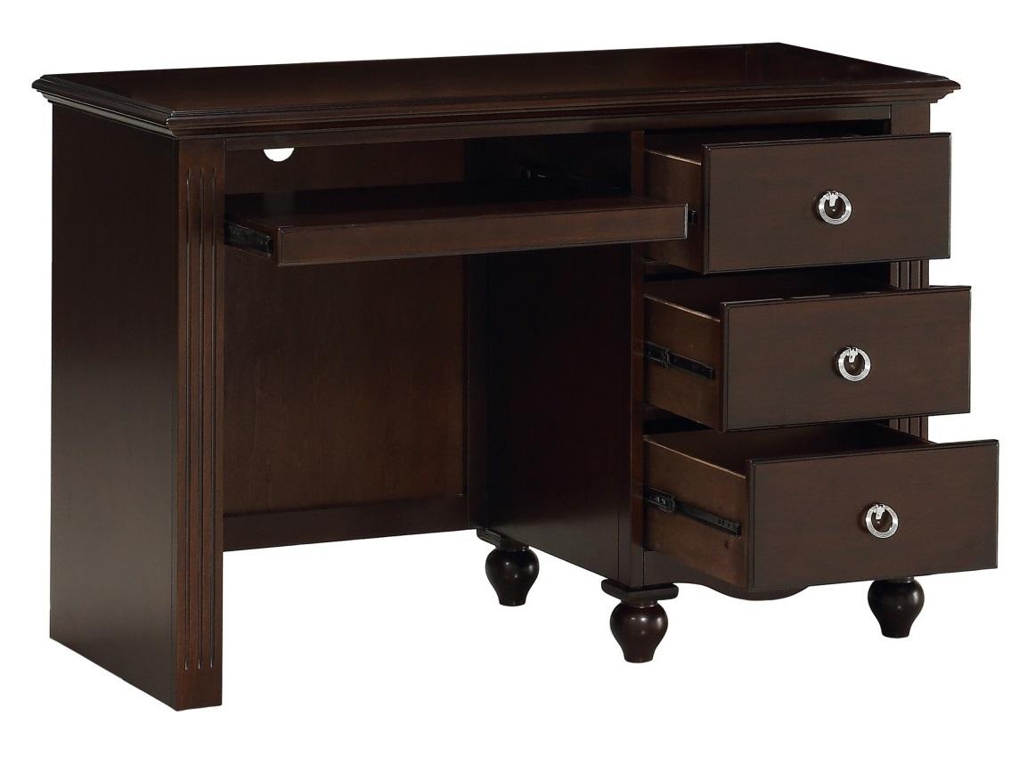 Homelegance Furniture Meghan 3-Drawer Writing Desk in Espresso - Desk - Half Price Furniture