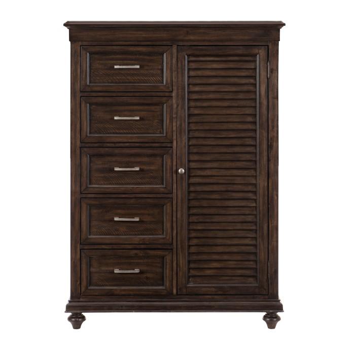 Homelegance Cardona Wardrobe Chest in Driftwood Charcoal 1689-10 Half Price Furniture