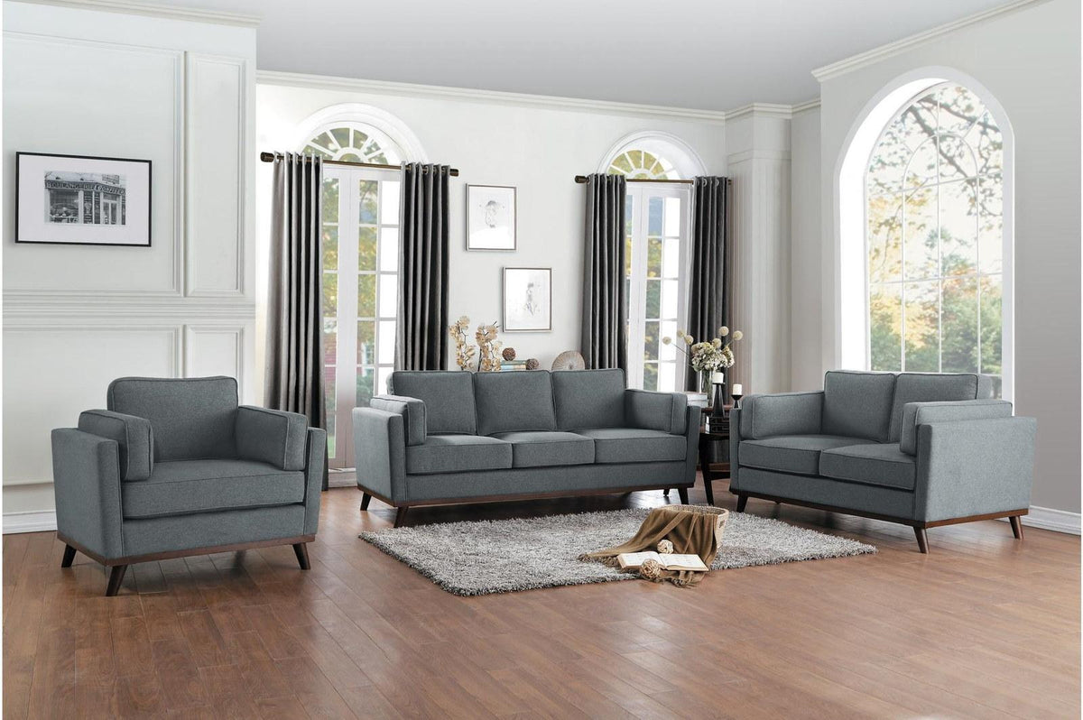 Homelegance Furniture Bedos Sofa in Gray Half Price Furniture