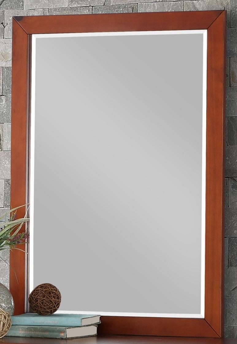 Homelegance Rowe Mirror in Dark Cherry B2013DC-6 - Mirror - Half Price Furniture