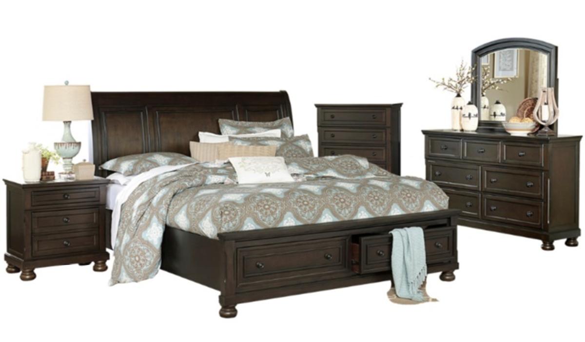 Homelegance Begonia Queen Platform Bed in Gray 1718GY-1* Half Price Furniture