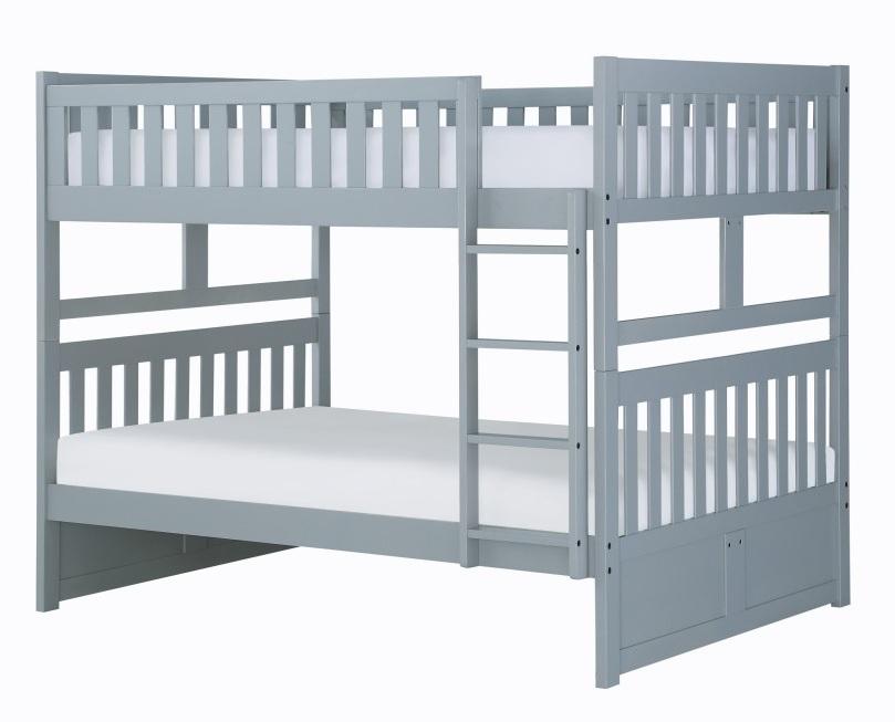 Homelegance Orion Full/Full Bunk Bed in Gray B2063FF-1* - Bed - Half Price Furniture
