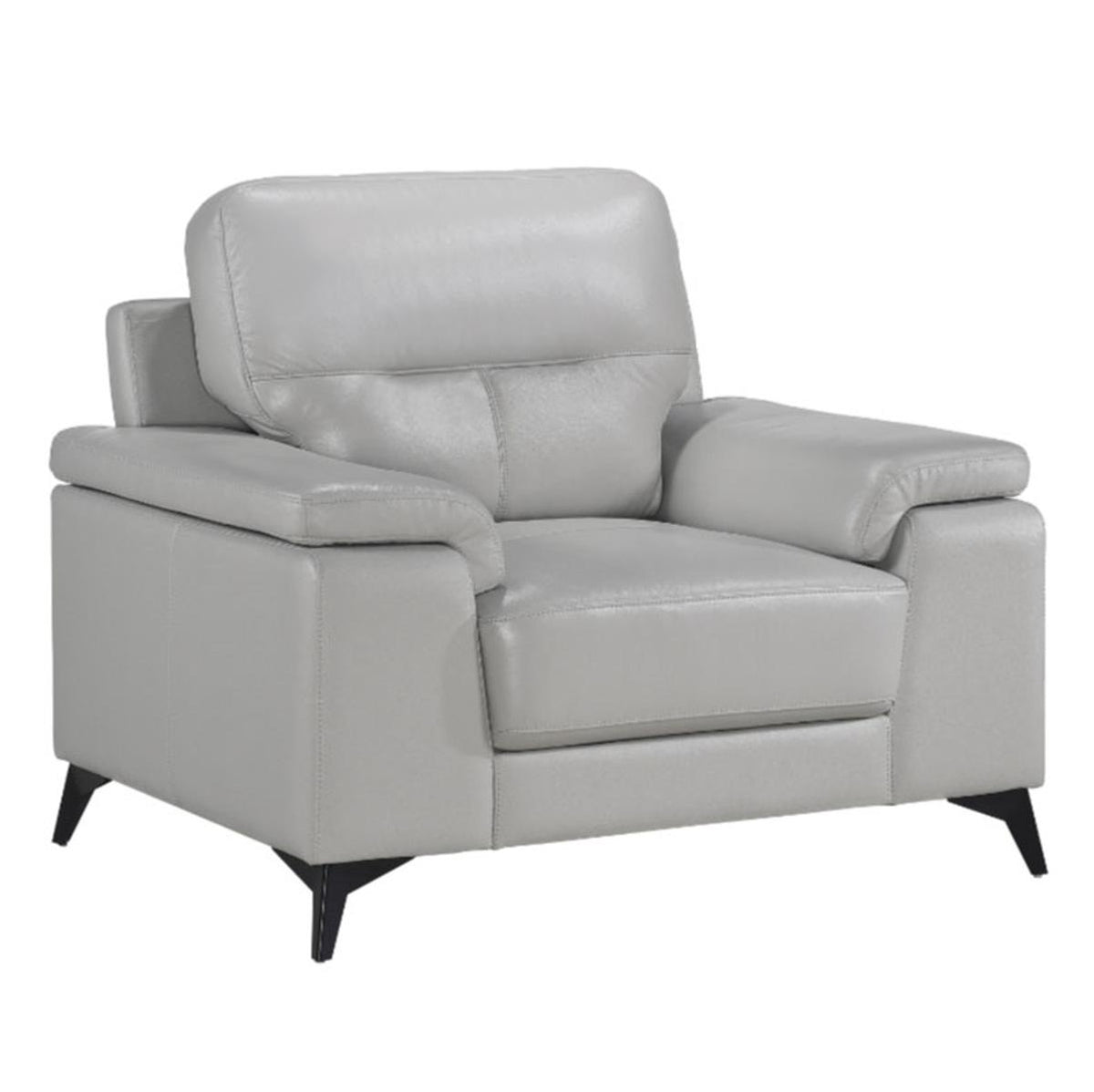 Homelegance Furniture Mischa Chair in Silver Gray 9514SVE-1 - Chair - Half Price Furniture
