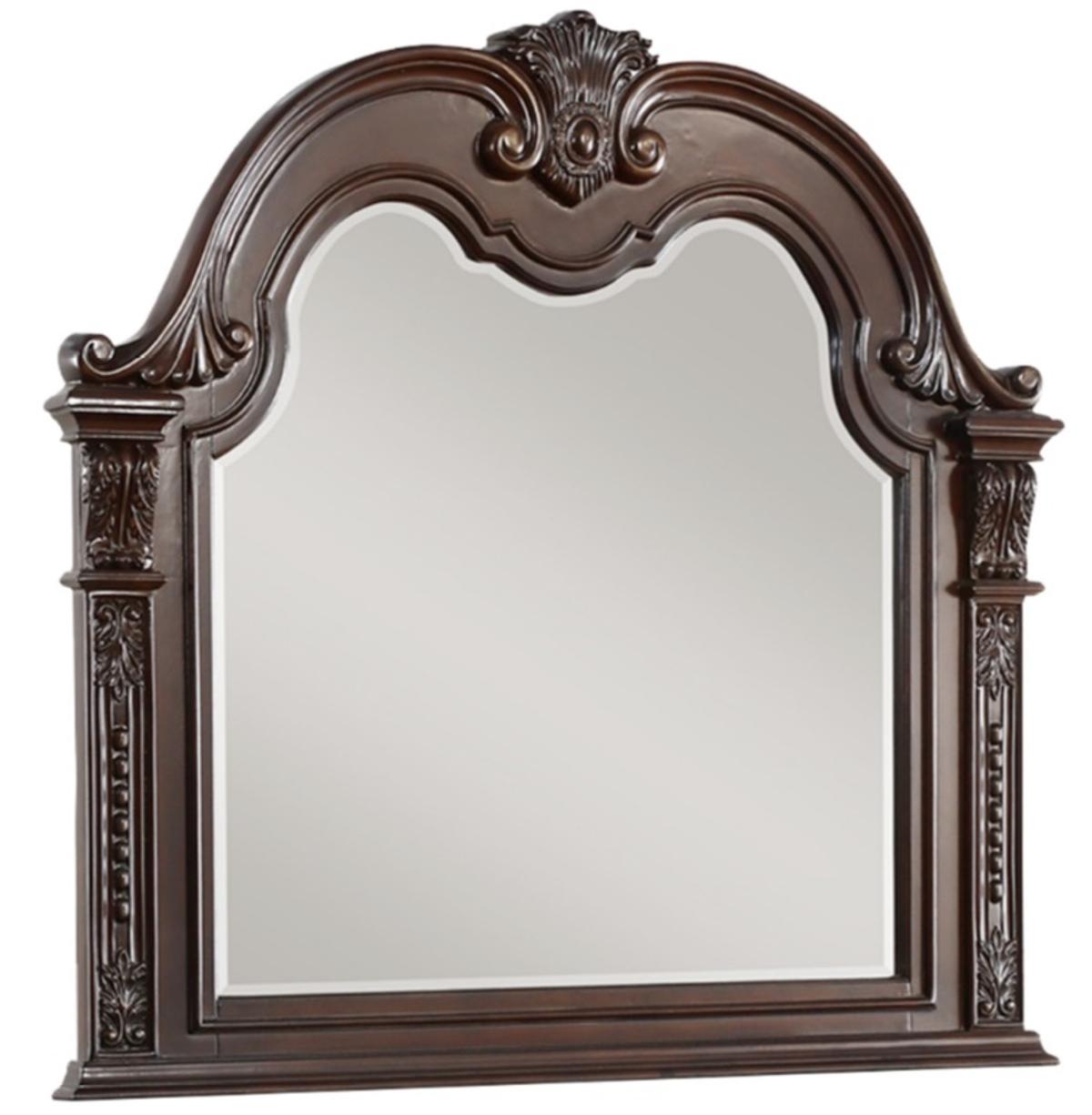 Homelegance Cavalier Mirror in Dark Cherry 1757-6 - Mirror - Half Price Furniture
