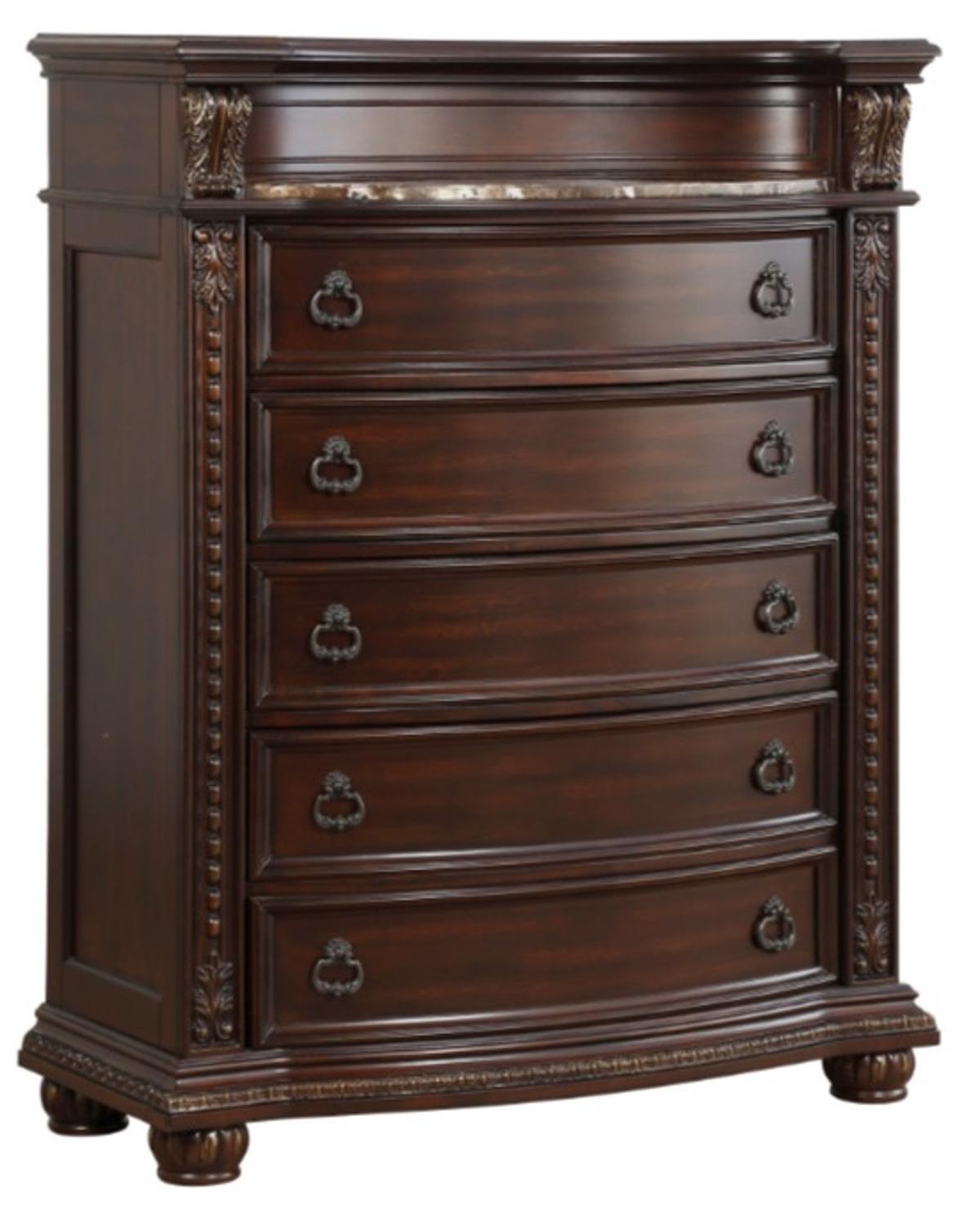 Homelegance Cavalier Chest in Dark Cherry 1757-9 Half Price Furniture