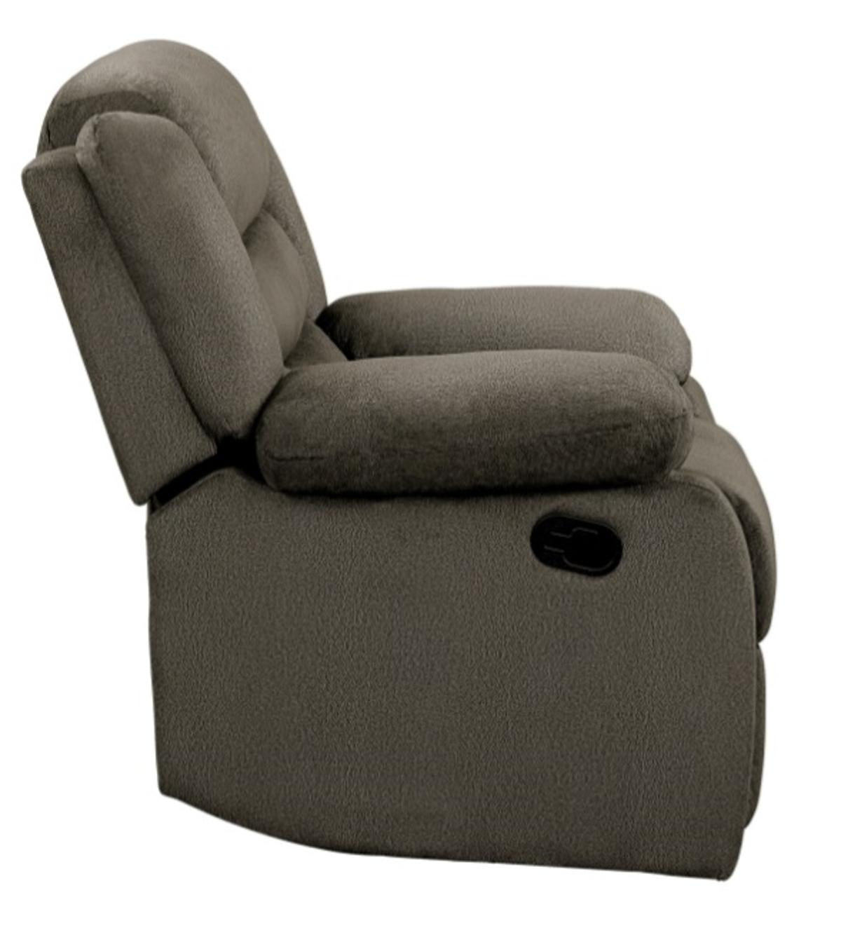 Homelegance Furniture Discus Double Reclining Chair in Brown 9526BR-1 - Chair - Half Price Furniture