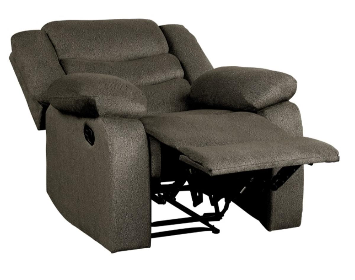 Homelegance Furniture Discus Double Reclining Chair in Brown 9526BR-1 - Chair - Half Price Furniture