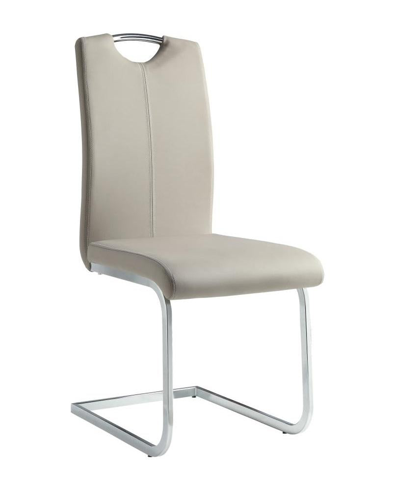 Homelegance Glissand Side Chair in Chrome (Set of 2) Half Price Furniture