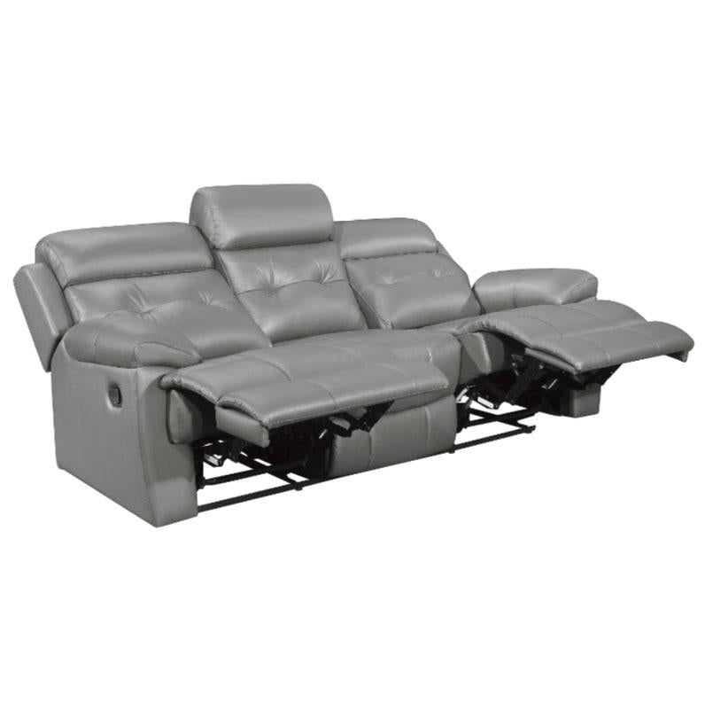 Homelegance Furniture Lambent Double Reclining Sofa in Gray - Sofa - Half Price Furniture