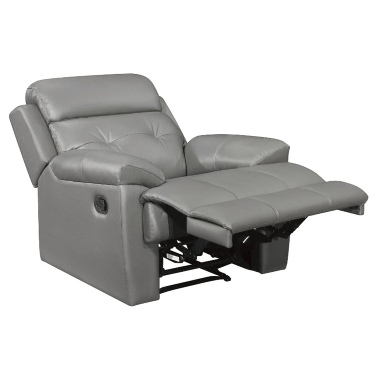 Homelegance Furniture Lambent Double Reclining Chair in Gray - Recliner - Half Price Furniture