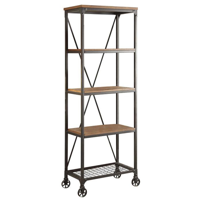 Homelegance Millwood 26"W Bookcase in Pine 5099-16 Half Price Furniture