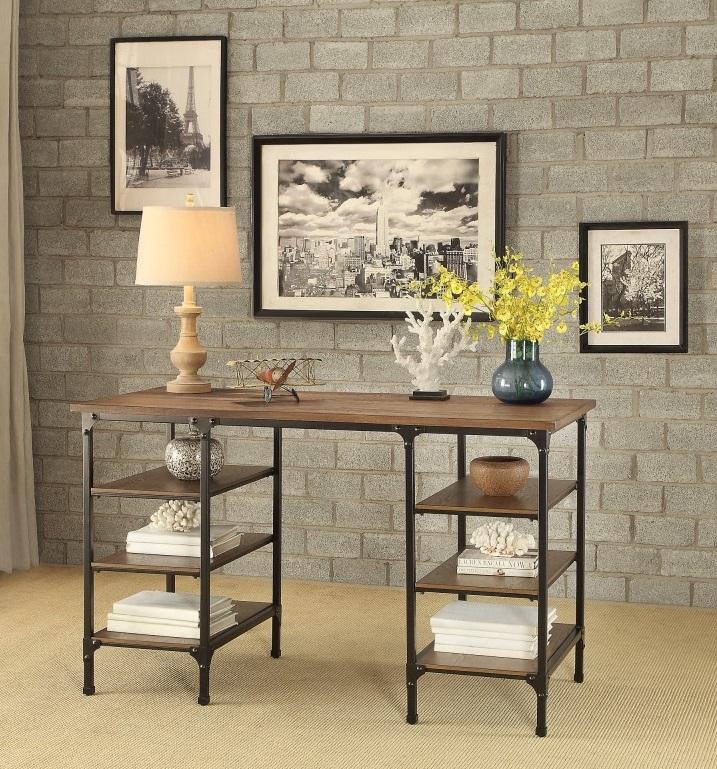 Homelegance Millwood Counter Height Writing Desk in Pine 5099-22 - Writing Desk - Half Price Furniture