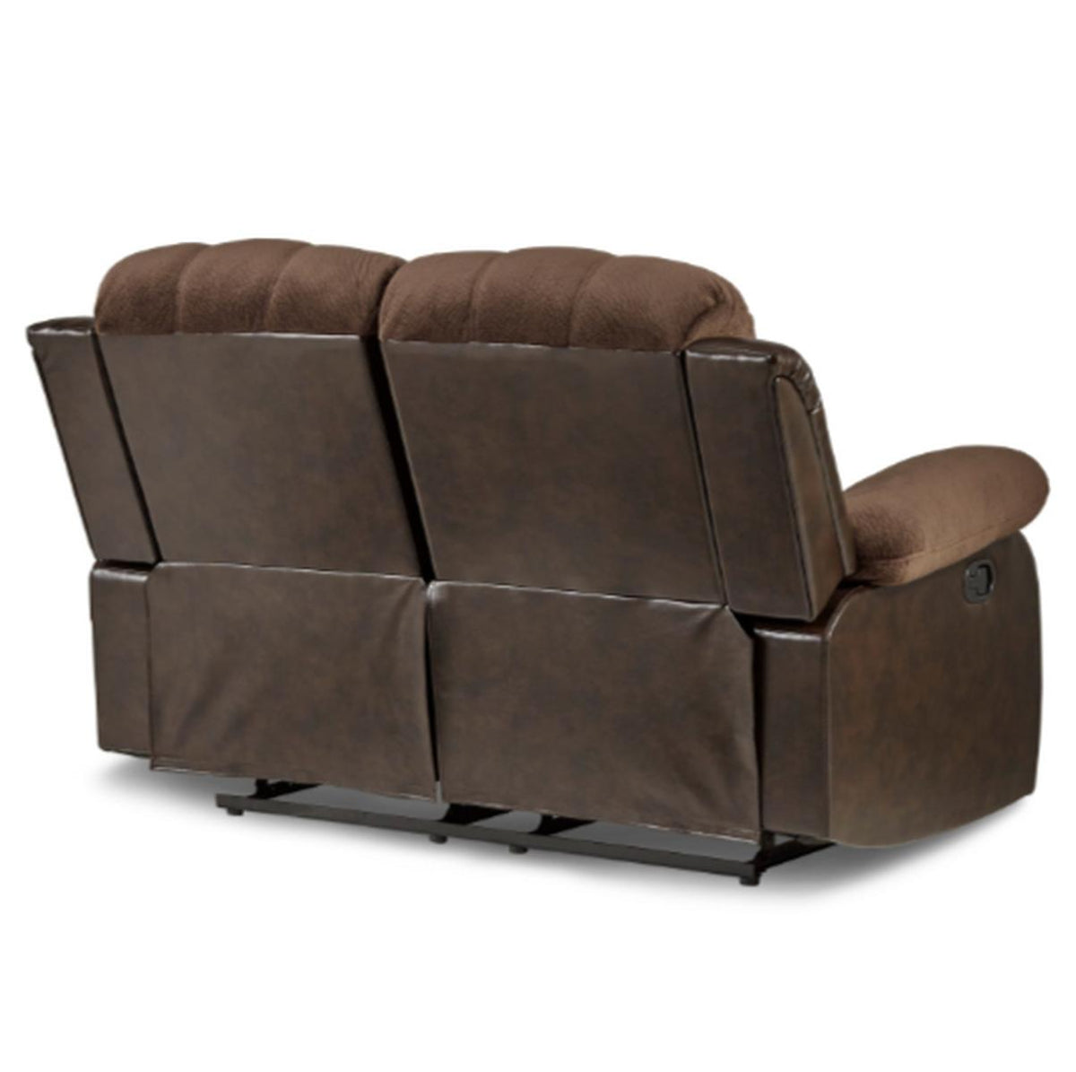 Homelegance Furniture Granley Double Reclining Loveseat in Chocolate 9700FCP-2 Half Price Furniture