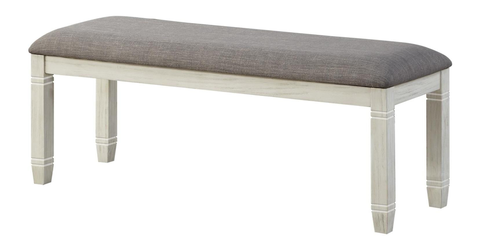 Homelegance Granby Bench in Antique White 5627NW-13 - Bench - Half Price Furniture