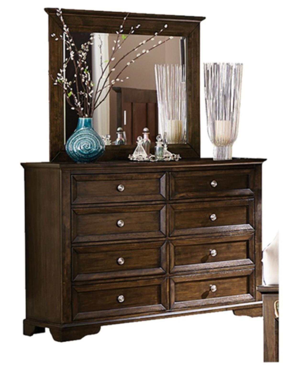 Homelegance Eunice Mirror in Espresso 1844DC-6 Half Price Furniture