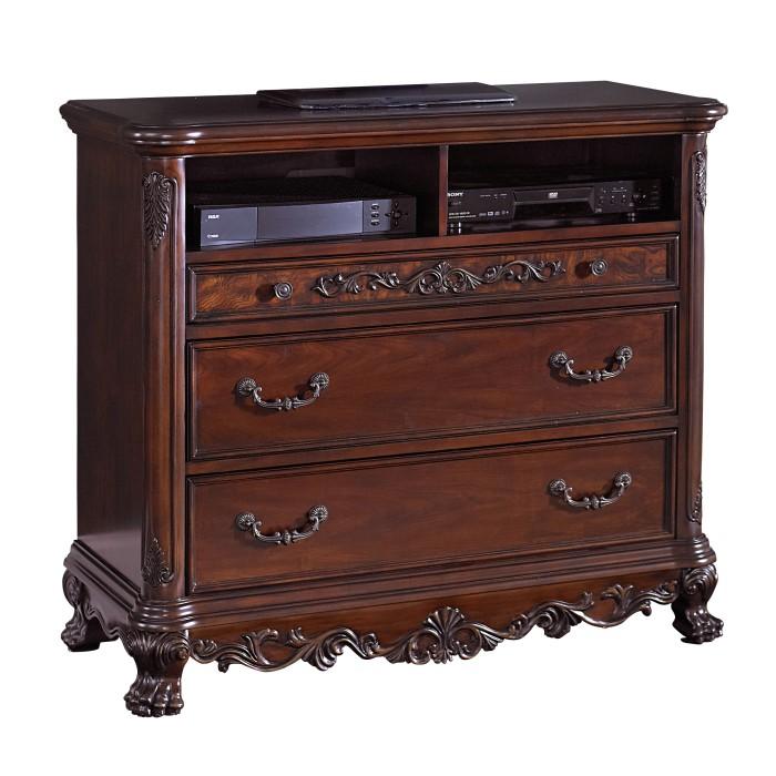 Homelegance Deryn Park TV Chest in Cherry 2243-11 Half Price Furniture