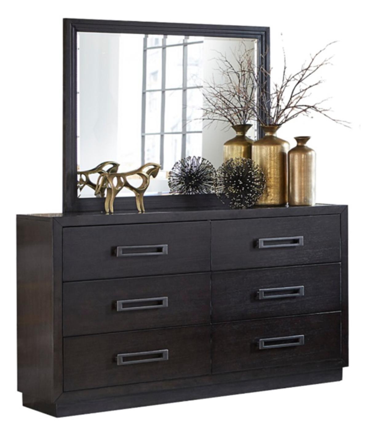 Homelegance Larchmont Mirror in Charcoal 5424-6 - Mirror - Half Price Furniture
