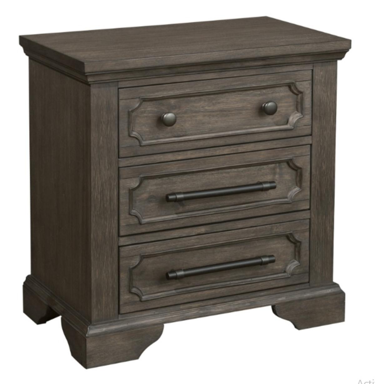 Homelegance Taulon Nightstand in Dark Oak 5438-4 - Nightstand - Half Price Furniture