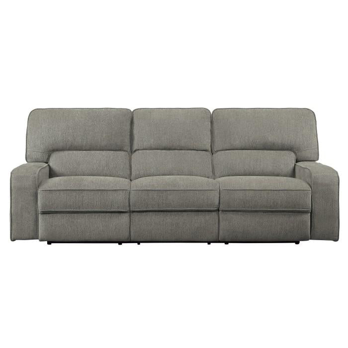 Homelegance Furniture Borneo Double Reclining Sofa in Mocha Half Price Furniture