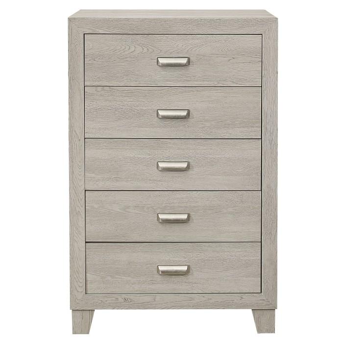 Homelegance Furniture Quinby 5 Drawer Chest in Light Brown 1525-9 Half Price Furniture