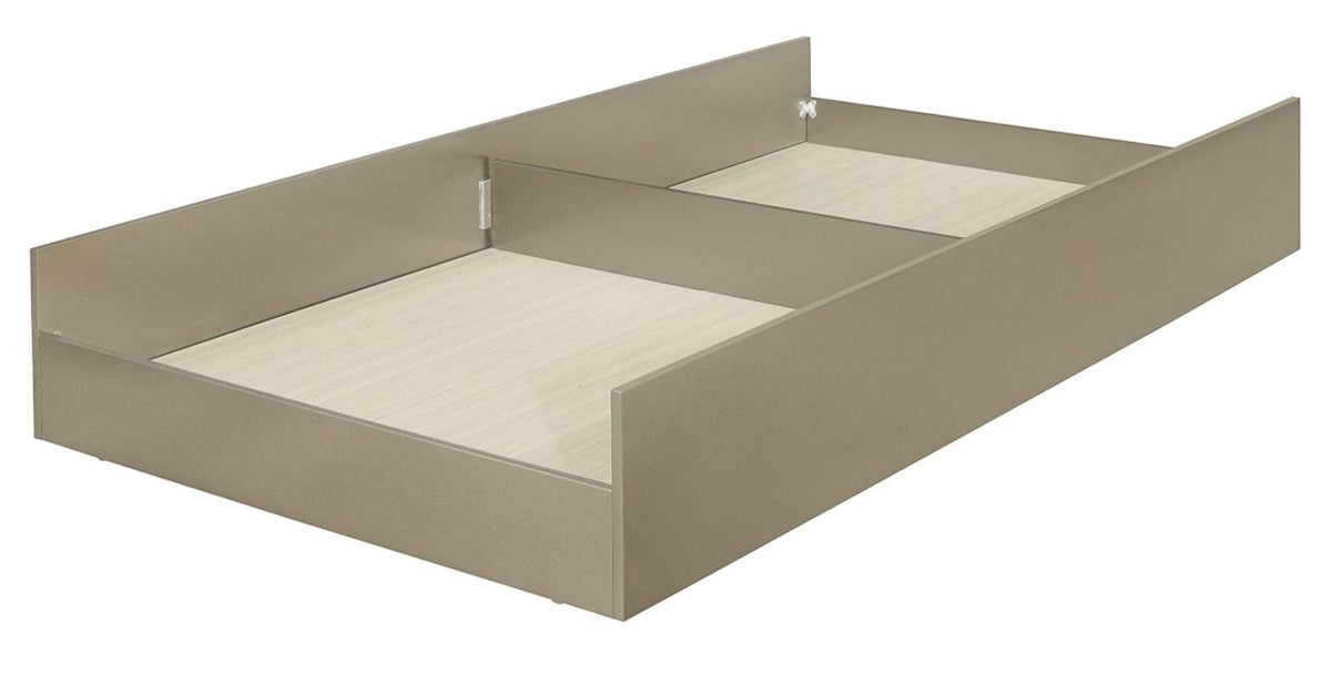 Homelegance Furniture Youth Loudon Twin Platform with Trundle Bed in Champagne Metallic Half Price Furniture