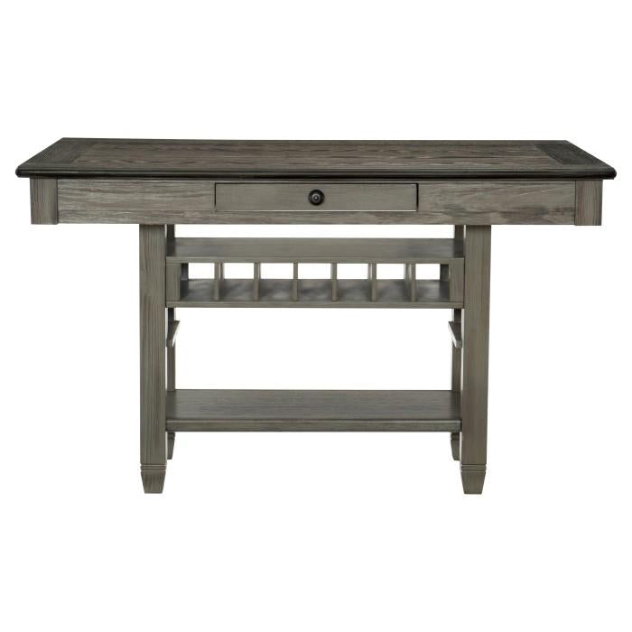 Homelegance Granby Counter Height Dining Table in Coffee and Antique Gray 5627GY-36* Half Price Furniture