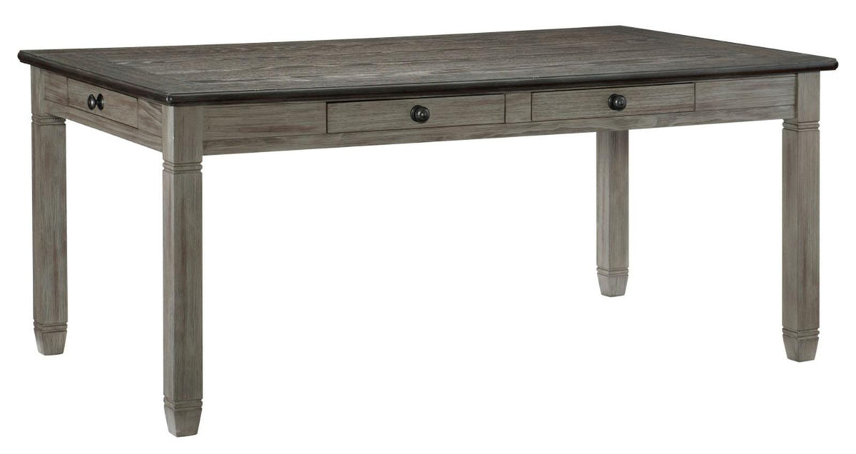 Homelegance Granby Dining Table in Coffee and Antique Gray 5627GY-72 - Dining Table - Half Price Furniture