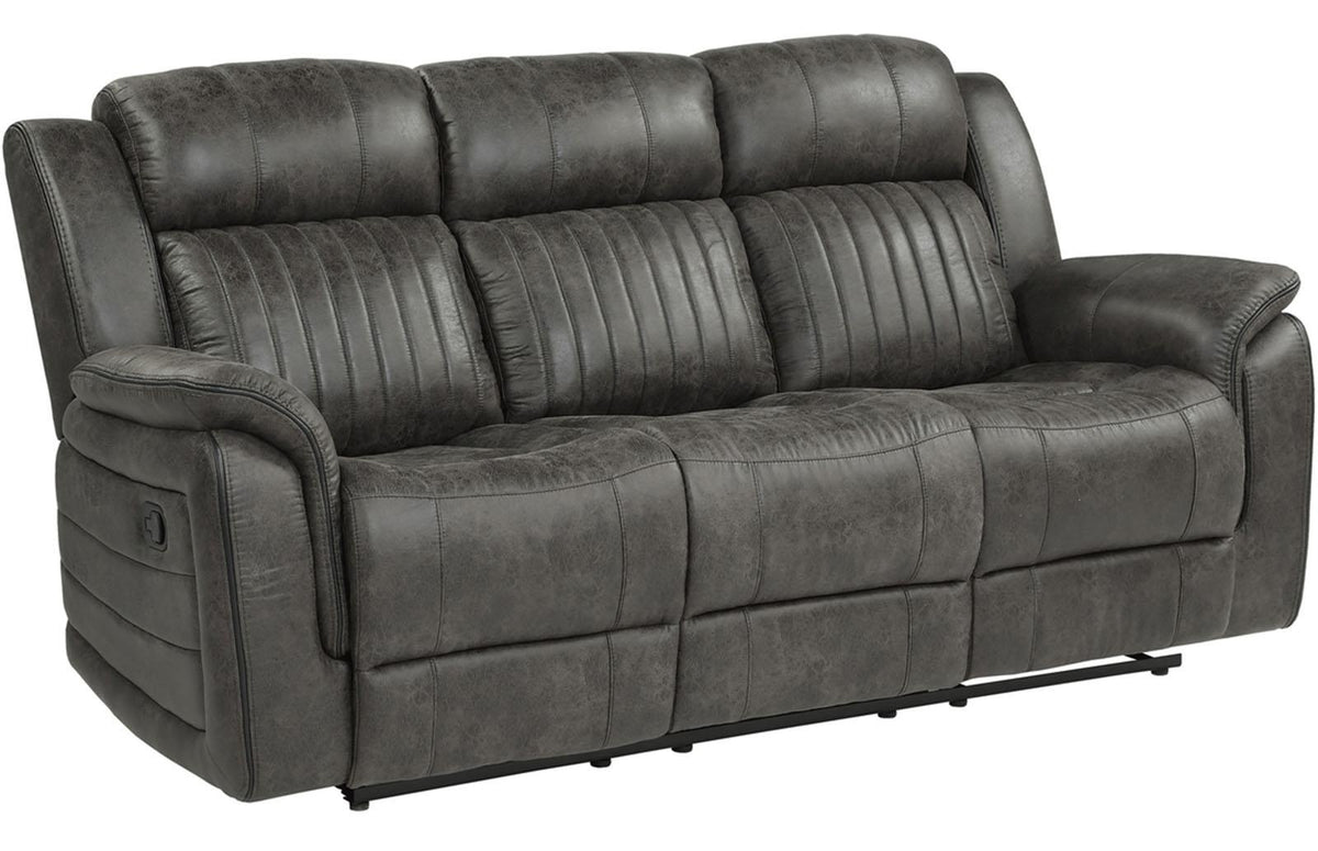 Homelegance Furniture Centeroak Double Reclining Sofa in Gray 9479BRG-3 - Sofa - Half Price Furniture