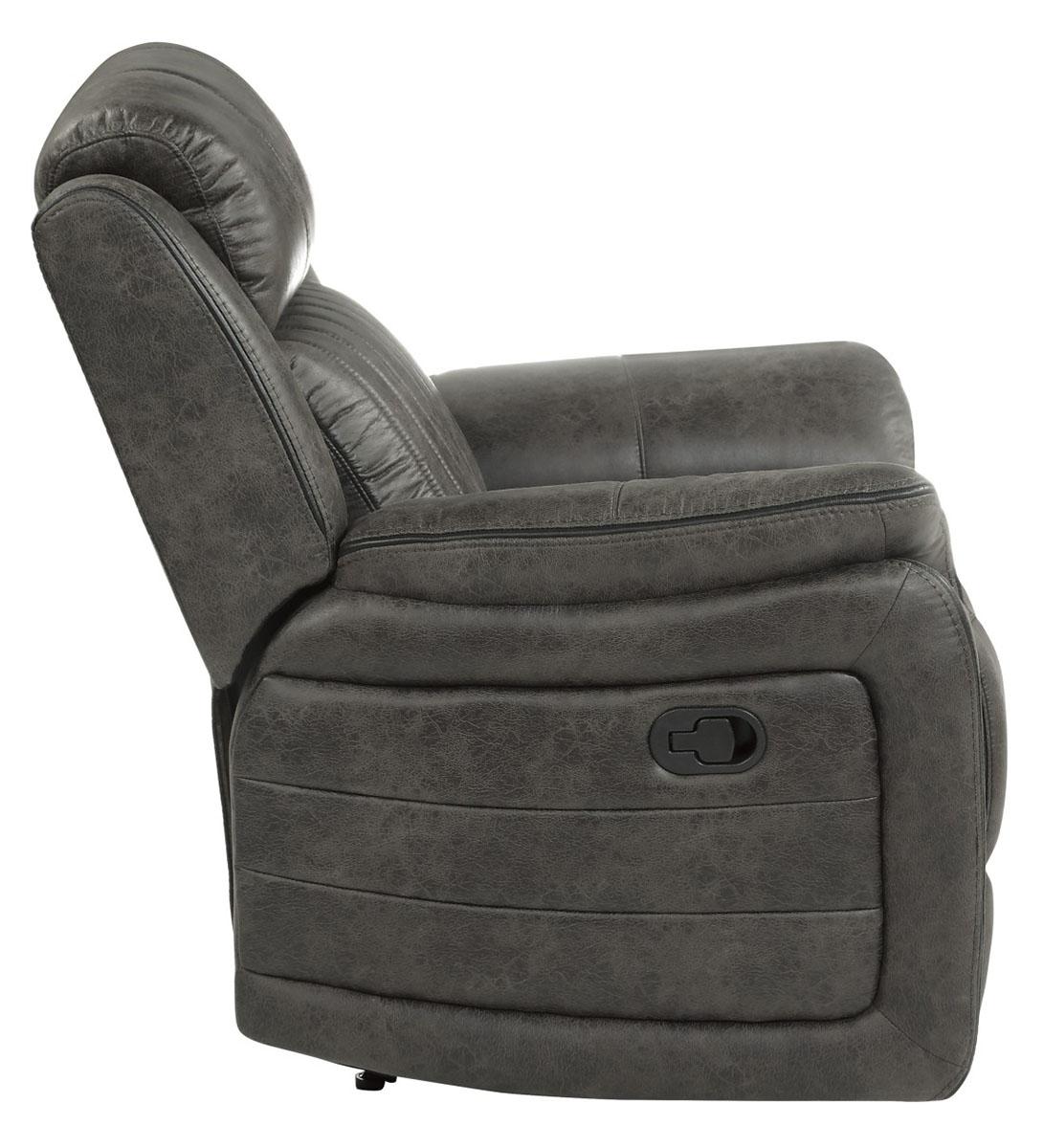 Homelegance Furniture Centeroak Reclining Chair in Gray 9479BRG-1 - Chair - Half Price Furniture