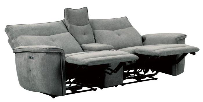 Homelegance Furniture Tesoro Power Double Reclining Loveseat in Dark Gray 9509DG-2CNPWH* - Loveseat - Half Price Furniture