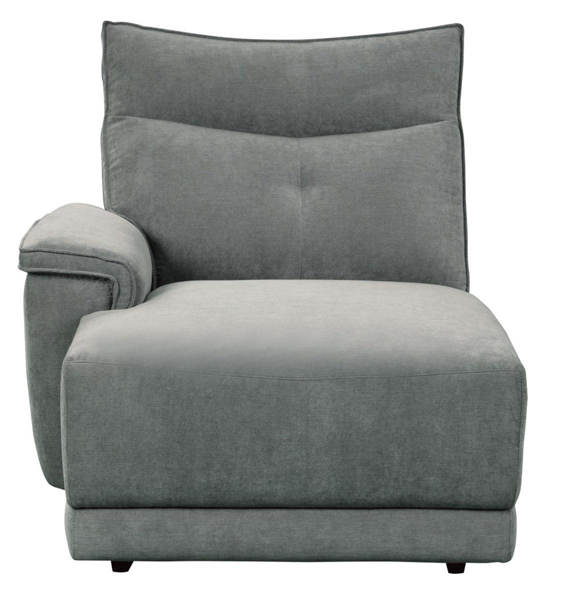 Homelegance Furniture Tesoro Left Side Chaise in Dark Gray 9509DG-5L Half Price Furniture