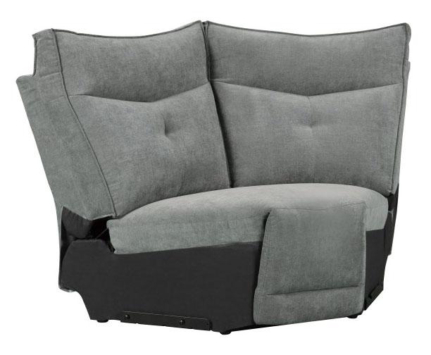 Homelegance Furniture Tesoro Corner Seat in Dark Gray 9509DG-CR - Chair - Half Price Furniture