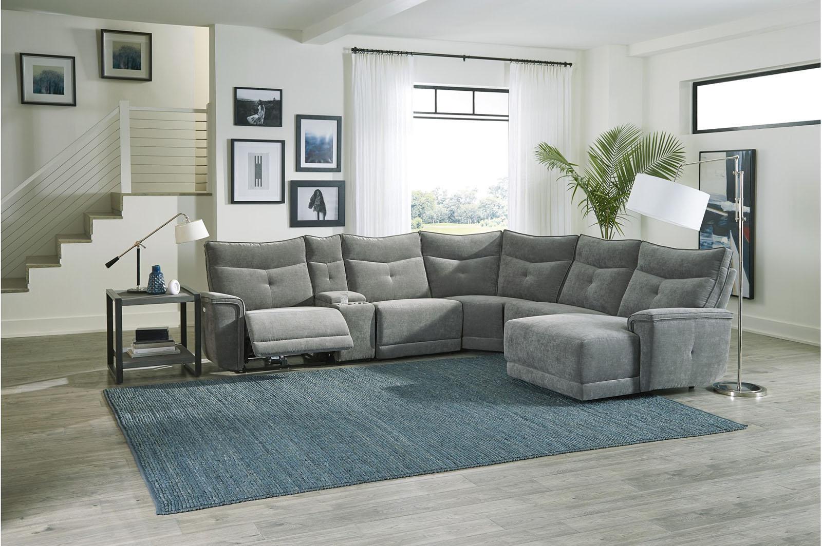 Homelegance Furniture Tesoro Corner Seat in Dark Gray 9509DG-CR - Chair - Half Price Furniture