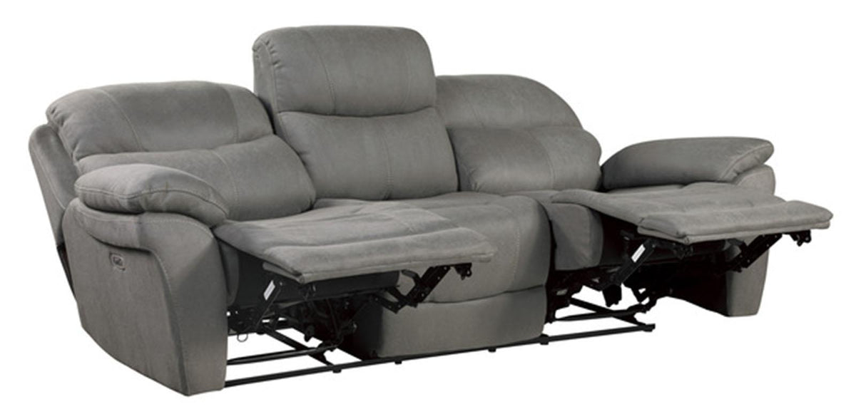Homelegance Furniture Longvale Double Reclining Sofa with Power Headrests - Sofa - Half Price Furniture
