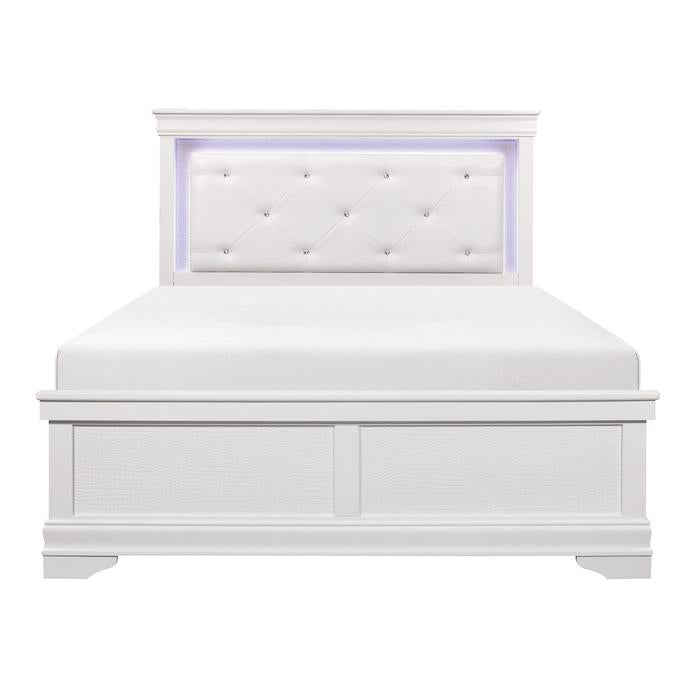 Lana (2) Queen Bed with LED Lighting Half Price Furniture