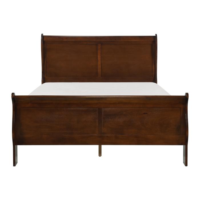 Homelegance Mayville Queen Sleigh Bed in Brown Cherry 2147-1 Half Price Furniture